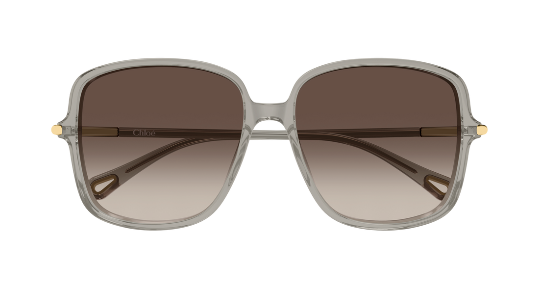 Solbriller chloé ch0396s 005 gris rectangular / squared femenino størrelse 57mm - Detaljeret visning