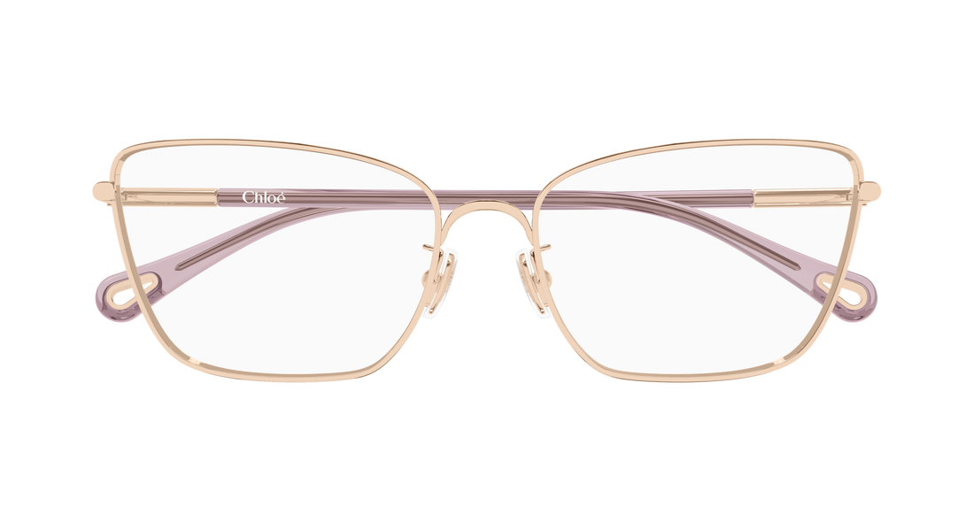 Briller chloé ch0403o 003 dorado cat eye femenino størrelse 57mm - Detaljeret visning