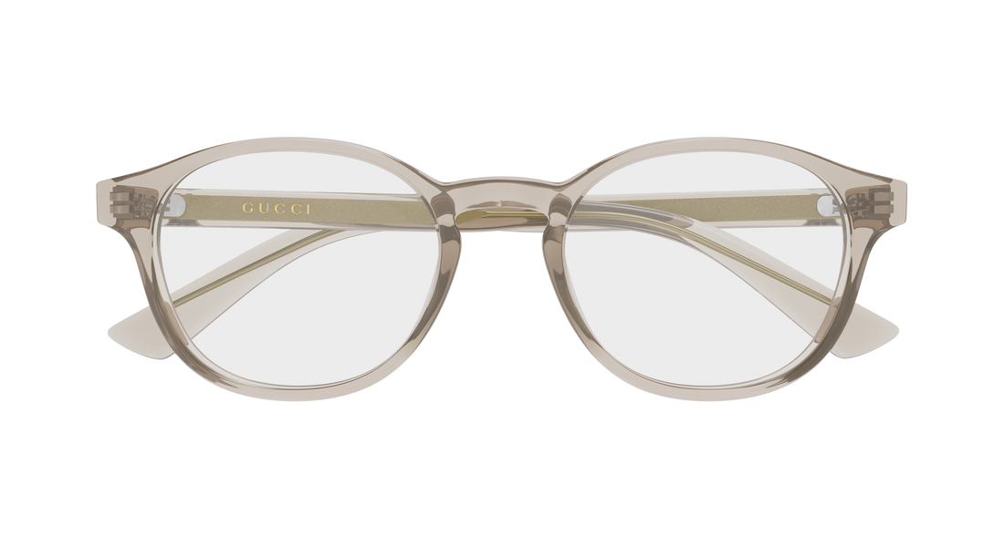 Brillen gucci gg2137ok 002 beige round/oval/panthos masculino größe 50mm - Detailansicht