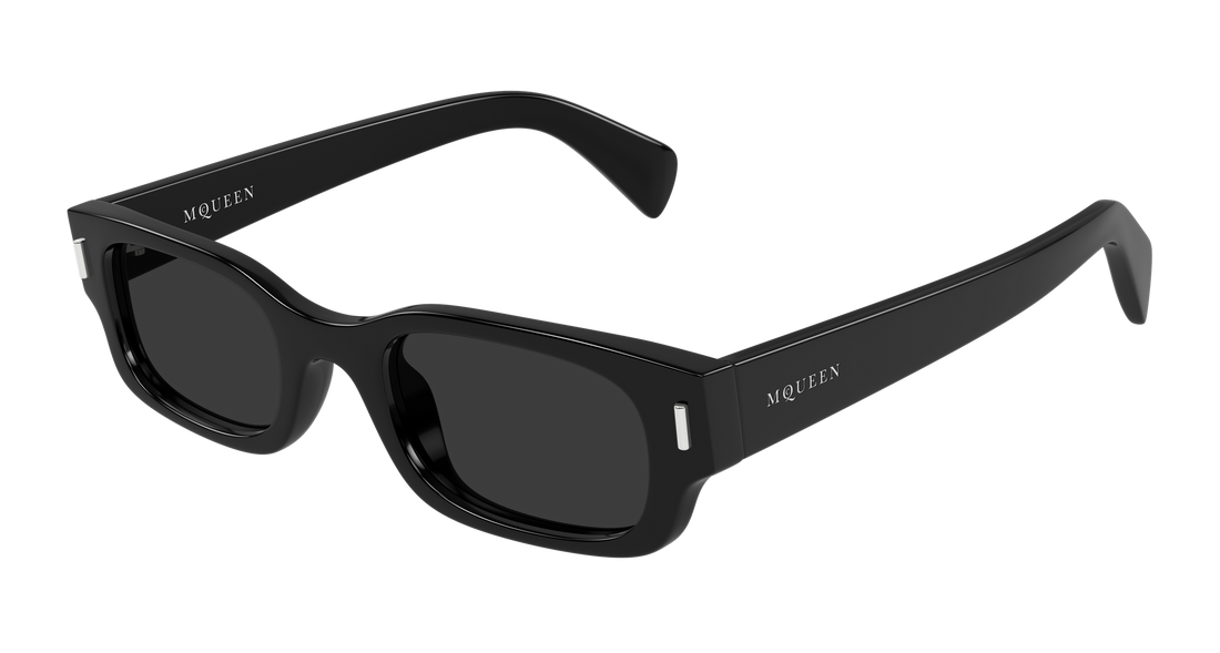 Óculos de sol alexander mcqueen am0549s 001 negro round/oval/panthos unisex tamanho 50mm - Vista principal