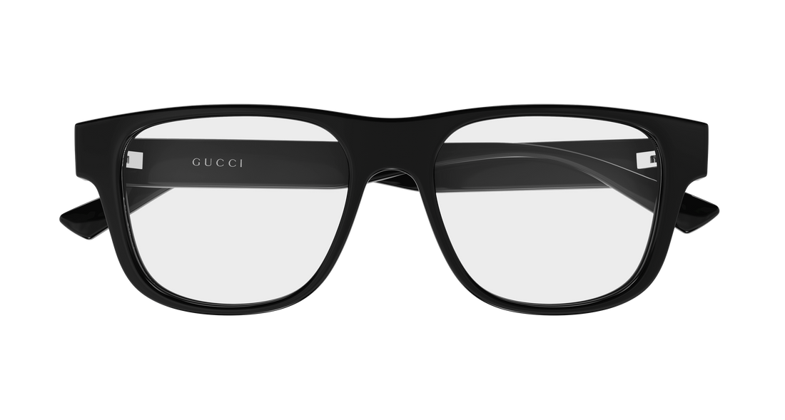 Lunettes de vue gucci gg2086o 005 negro rectangular / squared masculino taille 55mm - Vue détaillée