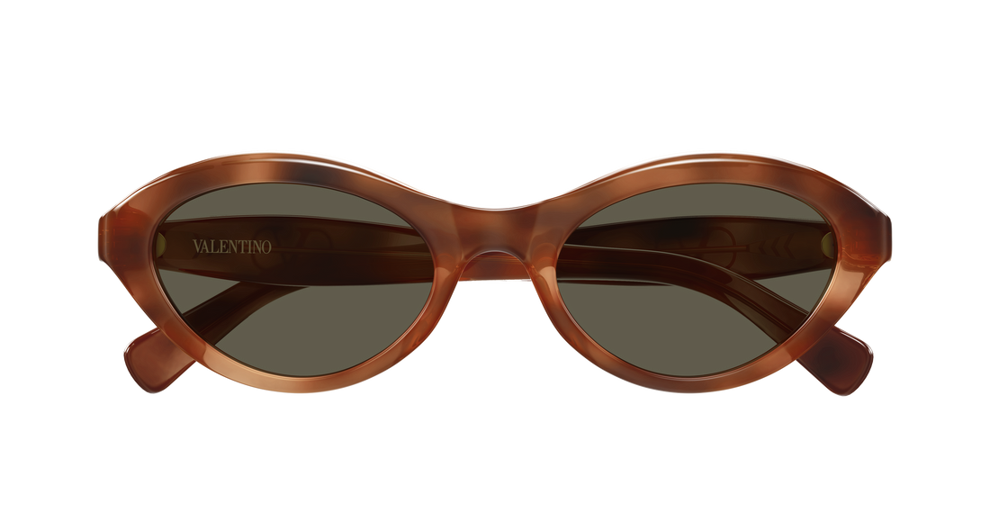 Occhiali da sole valentino vg0008sa 002 havana cat eye femenino taglia 53mm - Vista dettagliata