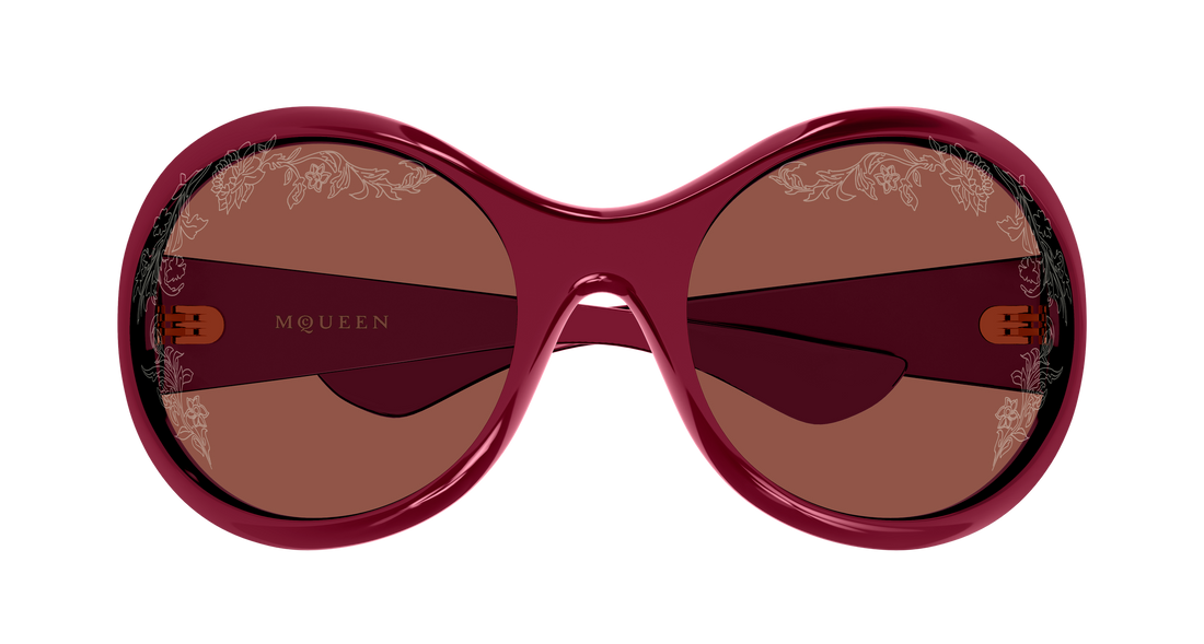 Sunčane naočale alexander mcqueen am0592s 006 rojo round/oval/panthos unisex veličina 65mm - Detaljni prikaz