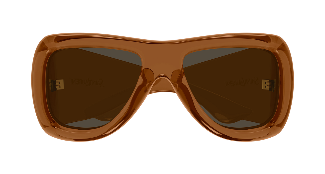 Occhiali da sole saint laurent sl 902 howl 017 marron pilot/navigator unisex taglia 63mm - Vista dettagliata