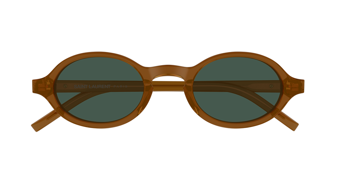 Gafas de sol saint laurent sl m161/k 004 marron round/oval/panthos unisex talla 51mm - Vista de detalle