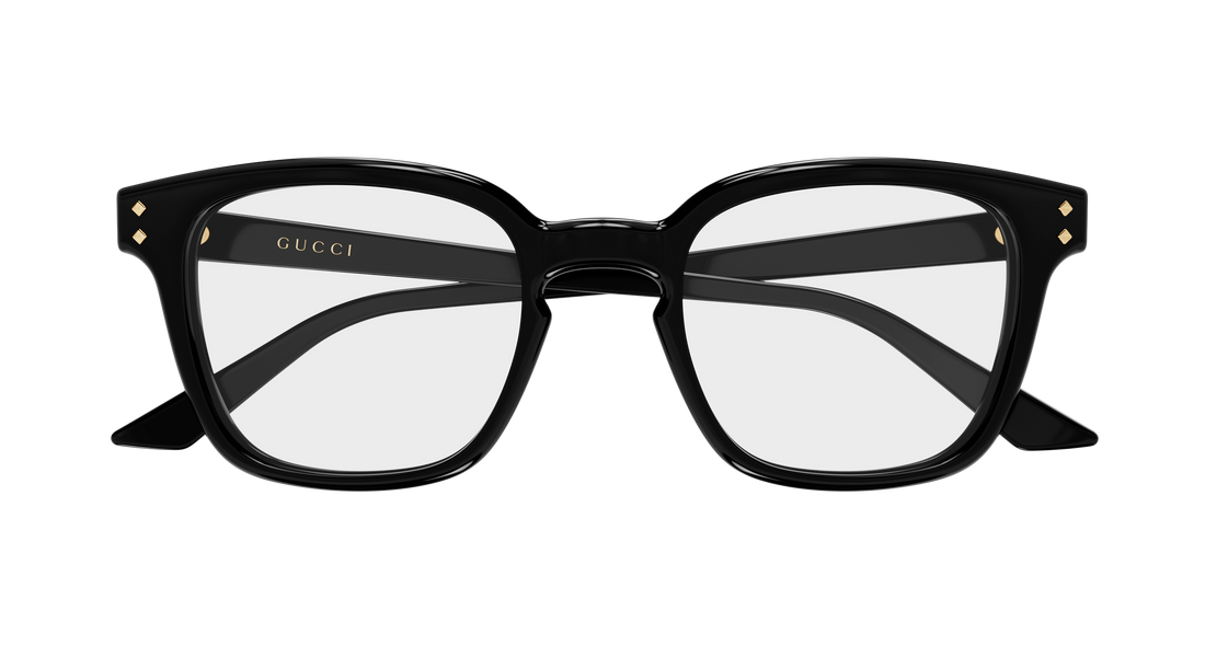 Occhiali da vista gucci gg2132o 009 negro rectangular / squared masculino taglia 55mm - Vista dettagliata