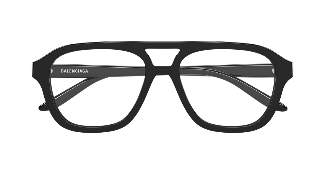 Briller balenciaga bb0529o 001 negro pilot/navigator masculino størrelse 55mm - Detaljeret visning