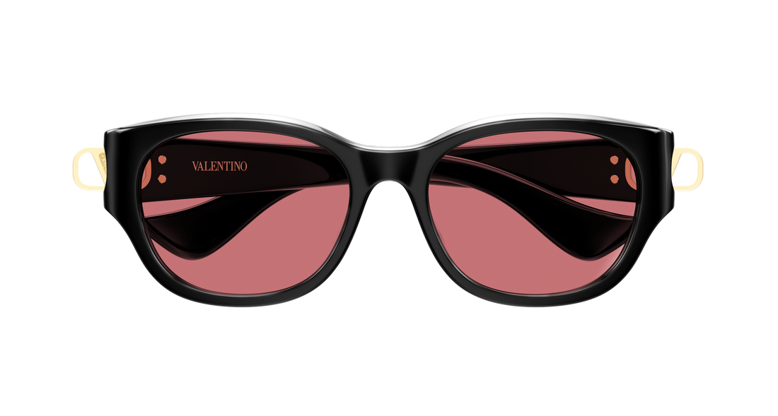 Occhiali da sole valentino vg0039sk 002 negro rectangular / squared femenino taglia 55mm - Vista dettagliata