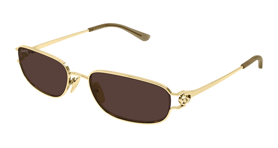 Sunčane naočale gucci gg2232s 002 dorado rectangular / squared femenino veličina 57mm - Glavni prikaz