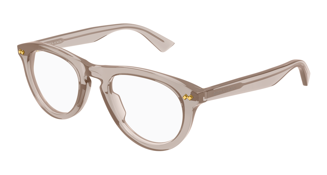 Dioptrijske naočale bottega veneta bv1507o 009 marron round/oval/panthos unisex veličina 52mm - Glavni prikaz