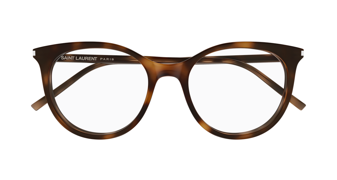 Occhiali da vista saint laurent sl 891 003 havana cat eye femenino taglia 52mm - Vista dettagliata
