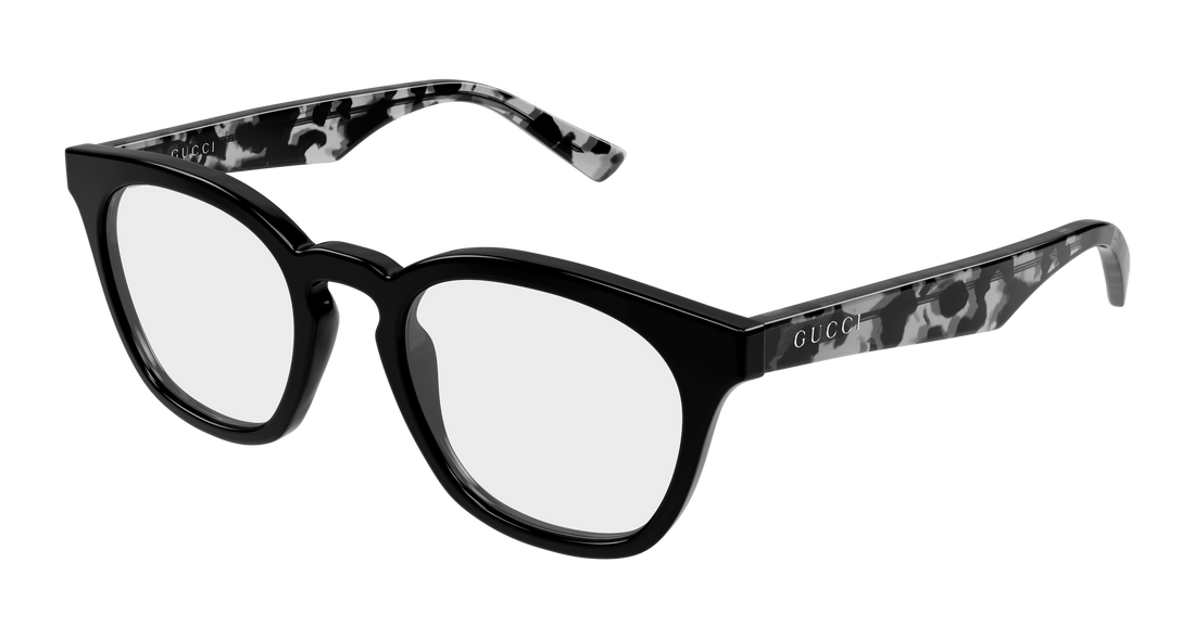 Occhiali da vista gucci gg2185o 004 negro round/oval/panthos masculino taglia 50mm - Vista principale