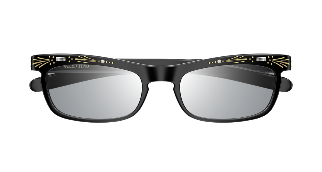 Occhiali da sole valentino vg0044s 003 negro rectangular / squared unisex taglia 52mm - Vista dettagliata