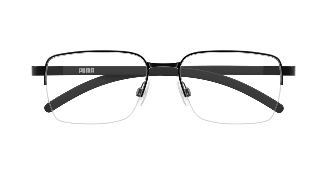 Prescription glasses puma pu0551o 001 negro rectangular / squared masculino size 55mm - Detailed view