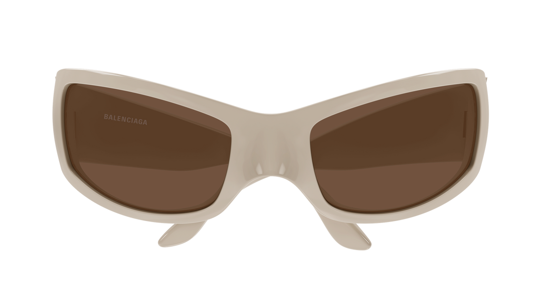 Sunglasses balenciaga bb0461s 005 beige geometrical/directional unisex size 66mm - Detailed view