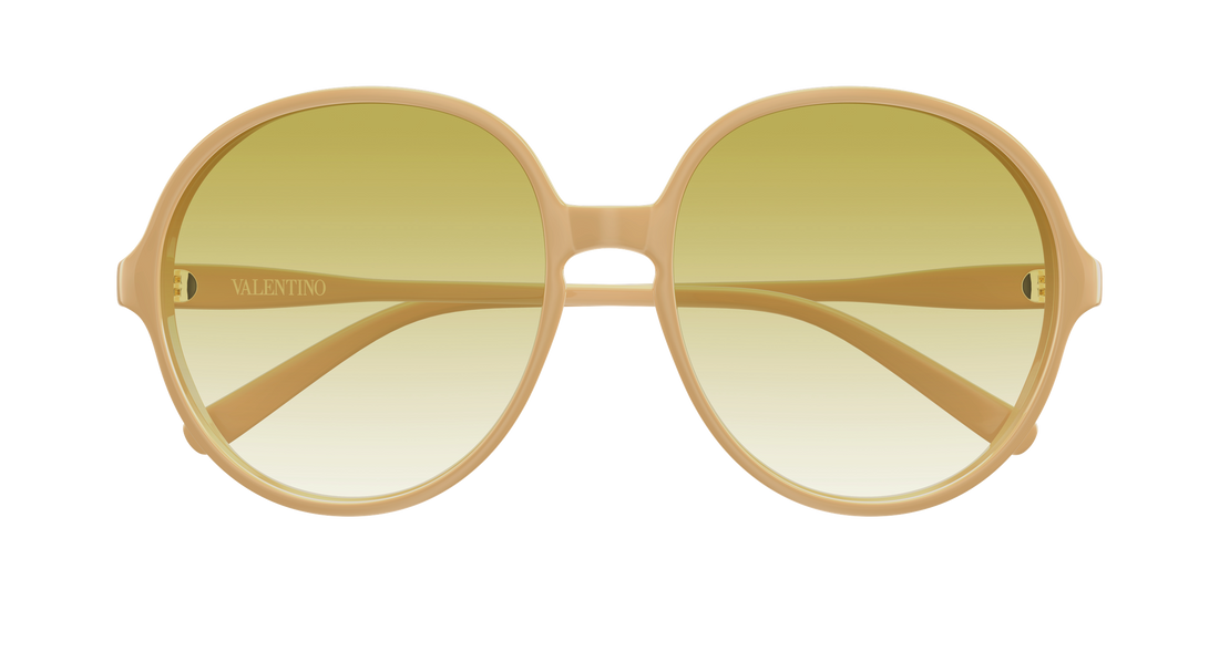 Sunglasses valentino vg0017s 005 beige round/oval/panthos femenino size 59mm - Detailed view