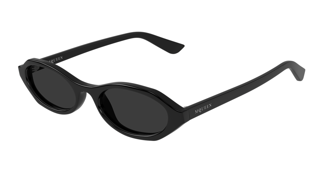 Óculos de sol alexander mcqueen am0559s 001 negro round/oval/panthos femenino tamanho 51mm - Vista principal