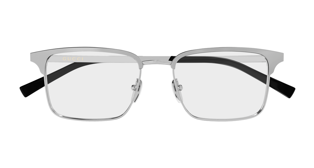 Occhiali da vista gucci gg2136o 005 plateado rectangular / squared masculino taglia 58mm - Vista dettagliata