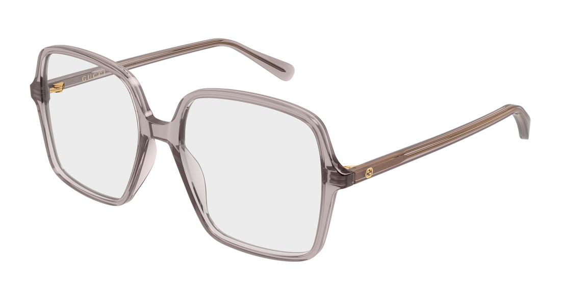 Brillen gucci gg1003o 012 gris rectangular / squared femenino größe 53mm - Hauptansicht