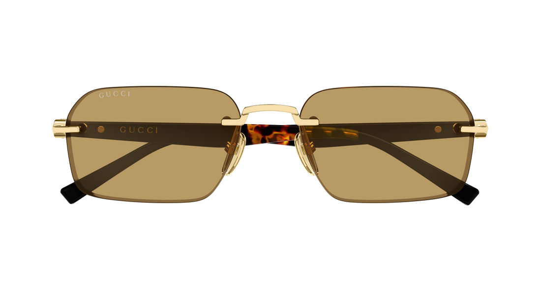 Sunčane naočale gucci gg2259s 005 dorado rectangular / squared masculino veličina 55mm - Detaljni prikaz