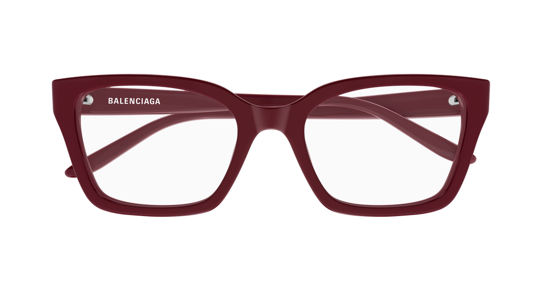 Occhiali da vista balenciaga bb0501o 006 burdeos cat eye femenino taglia 55mm - Vista dettagliata
