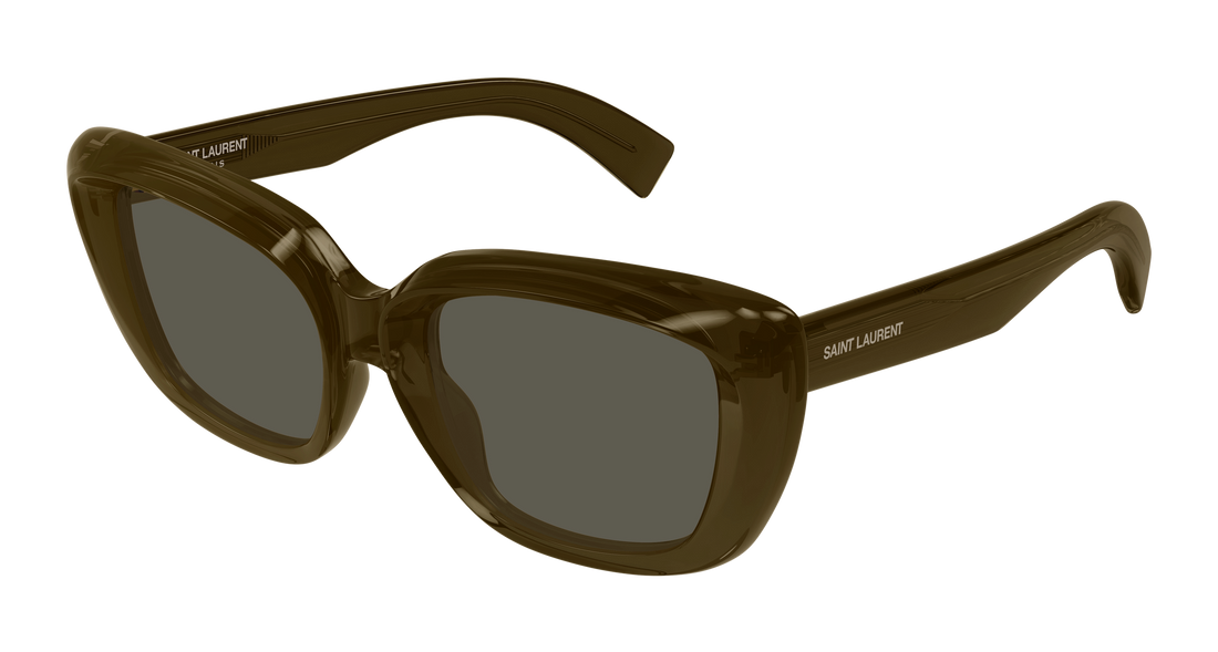 Occhiali da sole saint laurent sl 857 009 marron cat eye femenino taglia 53mm - Vista principale