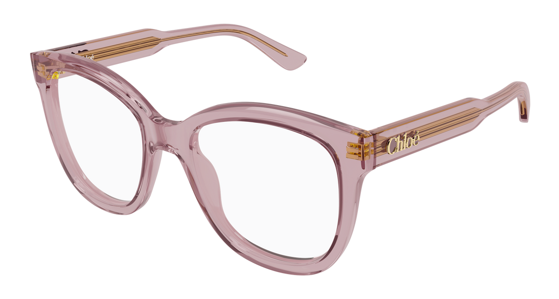 Óculos graduados chloé ch0378o 004 rosa rectangular / squared femenino tamanho 54mm - Vista principal
