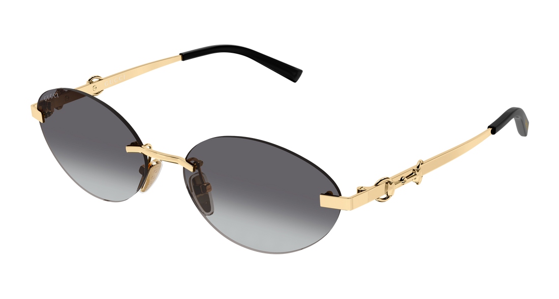 Occhiali da sole gucci gg2051s 002 dorado round/oval/panthos femenino taglia 58mm - Vista principale