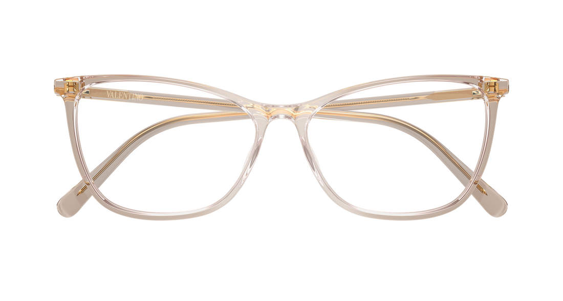 Occhiali da vista valentino vg0024o 004 rosa cat eye femenino taglia 56mm - Vista dettagliata