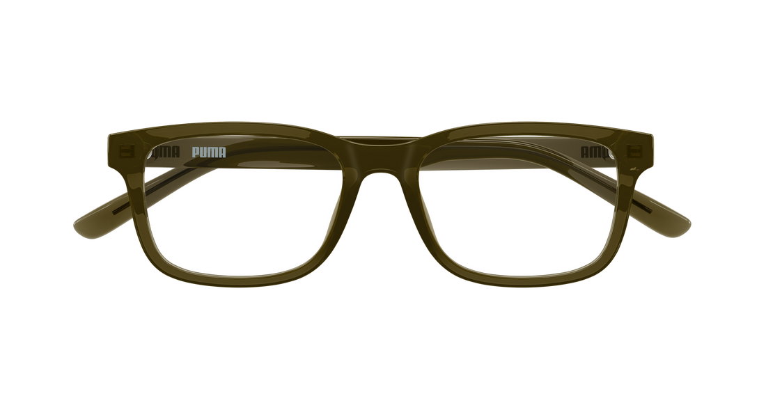 Prescription glasses puma pu0550oa 003 verde rectangular / squared masculino size 53mm - Detailed view