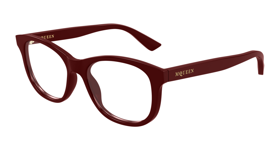 Gafas graduadas alexander mcqueen am0568o 009 burdeos cat eye femenino talla 53mm - Vista principal