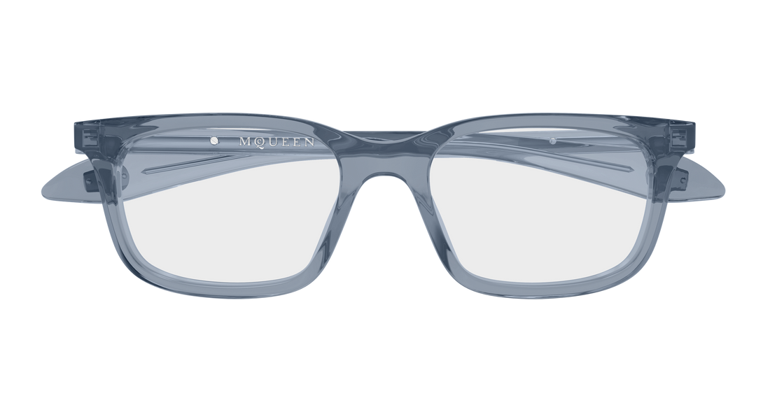 Brillen alexander mcqueen am0587o 004 gris rectangular / squared masculino größe 53mm - Detailansicht