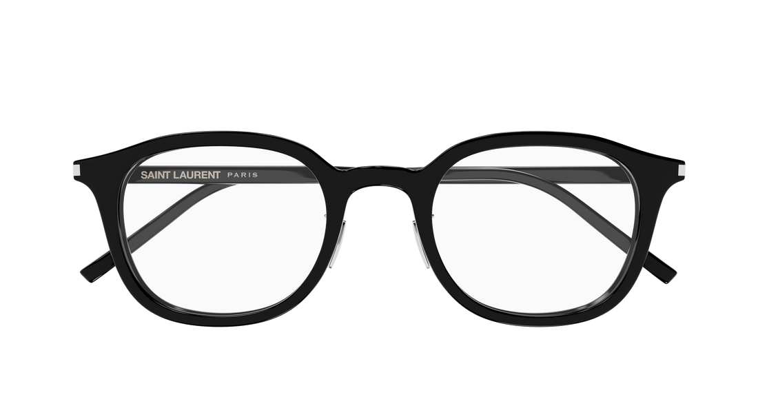 Lunettes de vue saint laurent sl 959/j 001 negro round/oval/panthos masculino taille 49mm - Vue détaillée