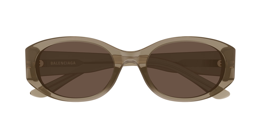 Lunettes de soleil balenciaga bb0369sk 006 marron round/oval/panthos femenino taille 55mm - Vue détaillée