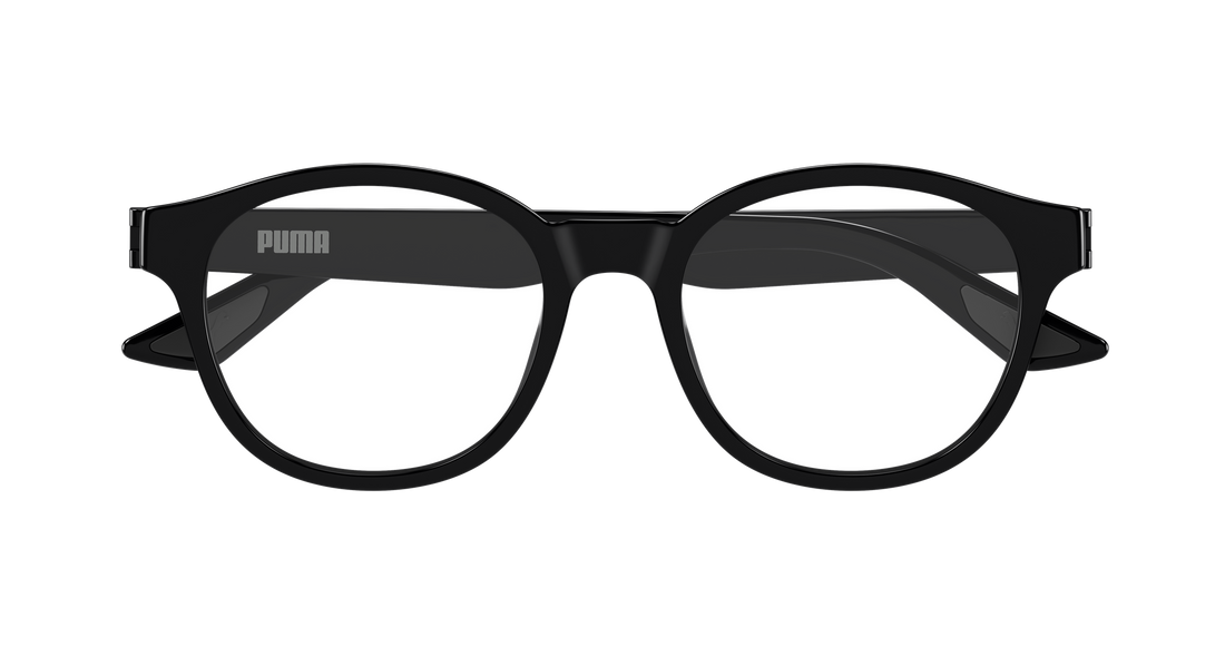 Occhiali da vista puma pu0540o 001 negro round/oval/panthos masculino taglia 50mm - Vista dettagliata