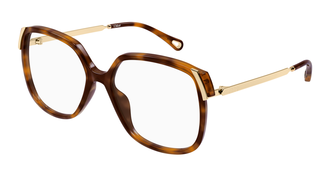 Brillen chloé ch0287o 007 havana rectangular / squared femenino größe 54mm - Hauptansicht