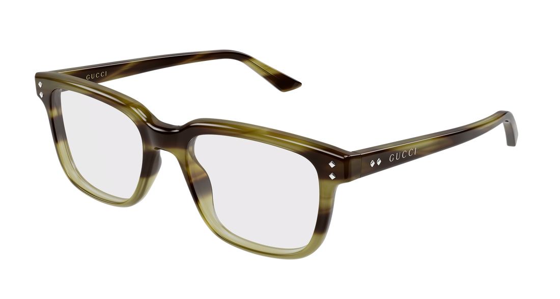 Brillen gucci gg2131o 012 havana rectangular / squared masculino größe 56mm - Hauptansicht