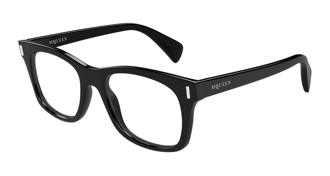 Gafas graduadas alexander mcqueen am0551o 001 negro rectangular / squared masculino talla 52mm - Vista principal