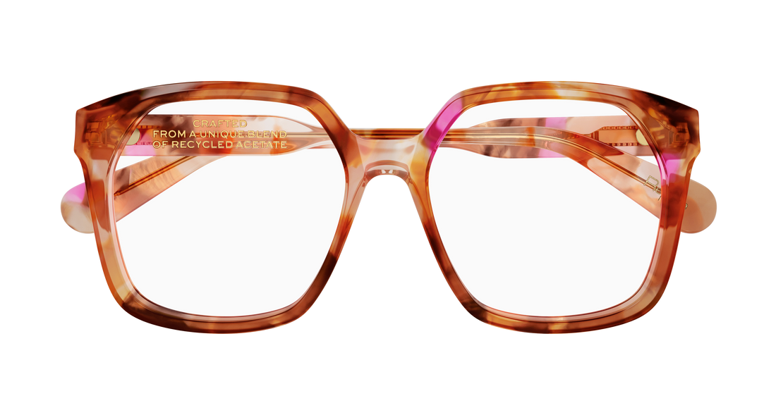 Brillen chloé ch0263o 010 havana rectangular / squared femenino größe 53mm - Detailansicht