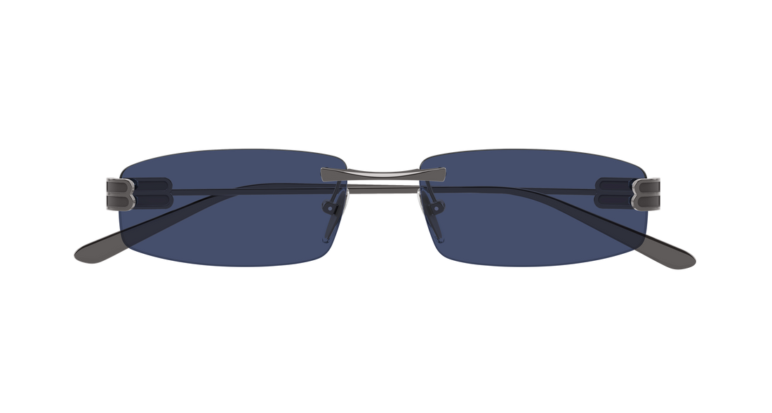 Gafas de sol balenciaga bb0488s 010 plateado rectangular / squared masculino talla 57mm - Vista de detalle
