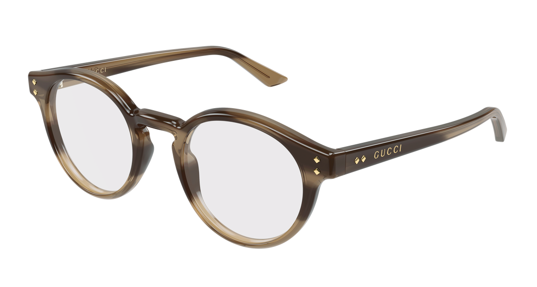 Briller gucci gg2133o 004 havana round/oval/panthos masculino størrelse 48mm - Hovedvisning