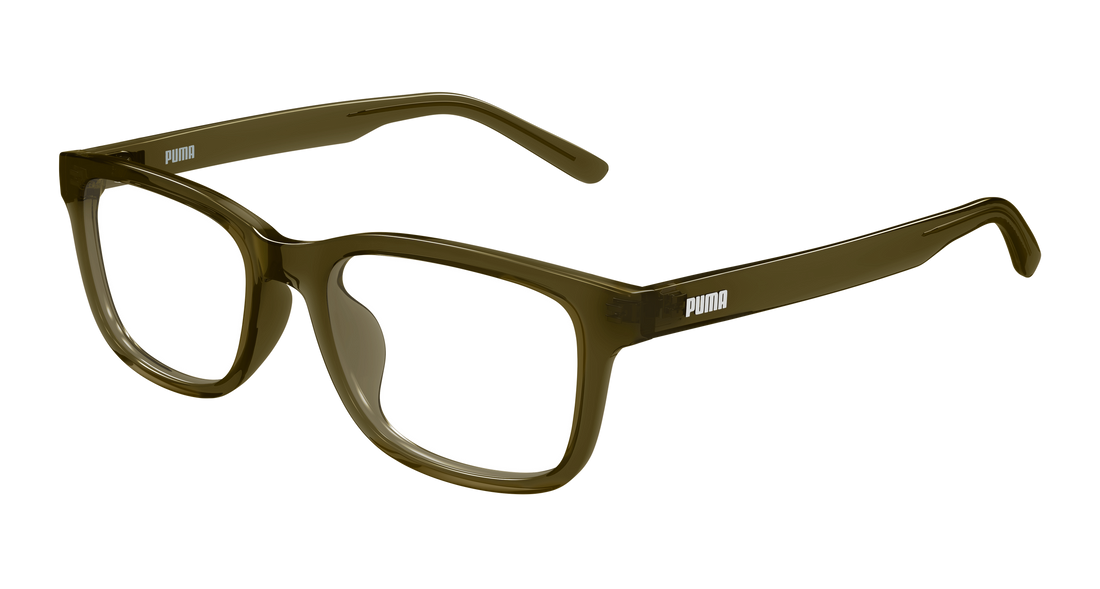Prescription glasses puma pu0550oa 003 verde rectangular / squared masculino size 53mm - Main view