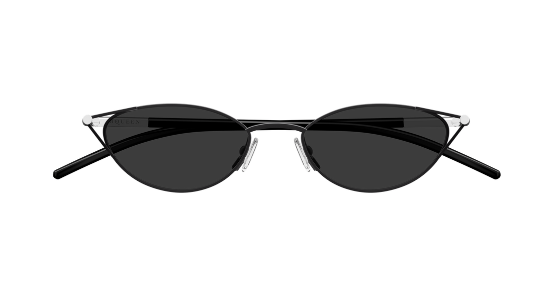 Óculos de sol alexander mcqueen am0563s 001 negro cat eye femenino tamanho 50mm - Vista de detalhe