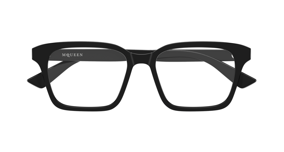 Gafas graduadas alexander mcqueen am0566o 001 negro rectangular / squared unisex talla 53mm - Vista de detalle