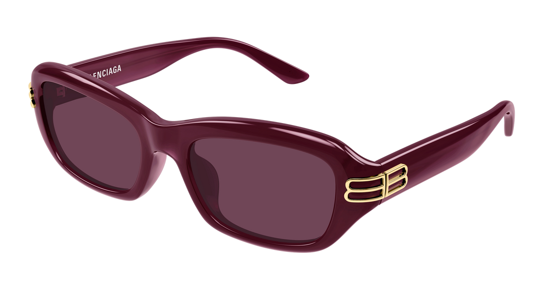 Lunettes de soleil balenciaga bb0471sk 004 burdeos rectangular / squared femenino taille 55mm - Vue principale