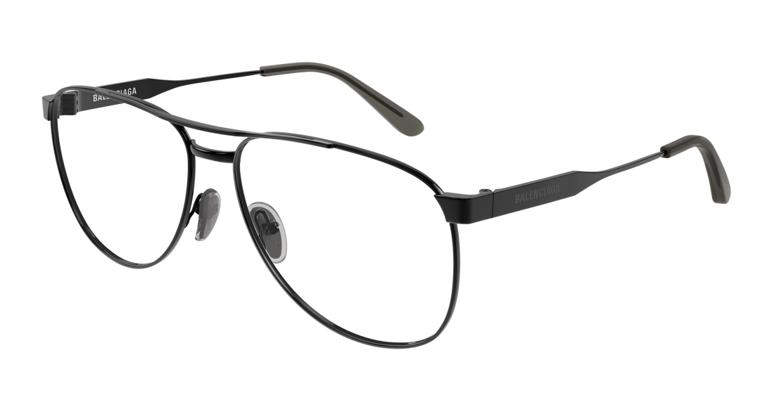 Glasögon balenciaga bb0539o 003 negro pilot/navigator masculino storlek 61mm - Huvudvy