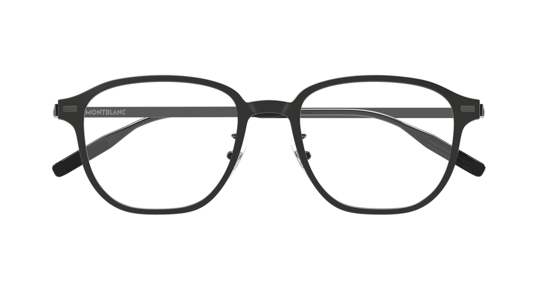 Prescription glasses montblanc mb0466oa 002 negro geometrical/directional masculino size 52mm - Detailed view
