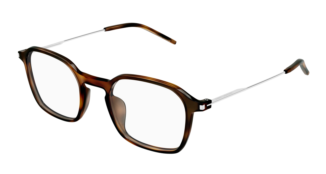 Briller saint laurent sl 954 002 havana rectangular / squared masculino størrelse 49mm - Hovedvisning