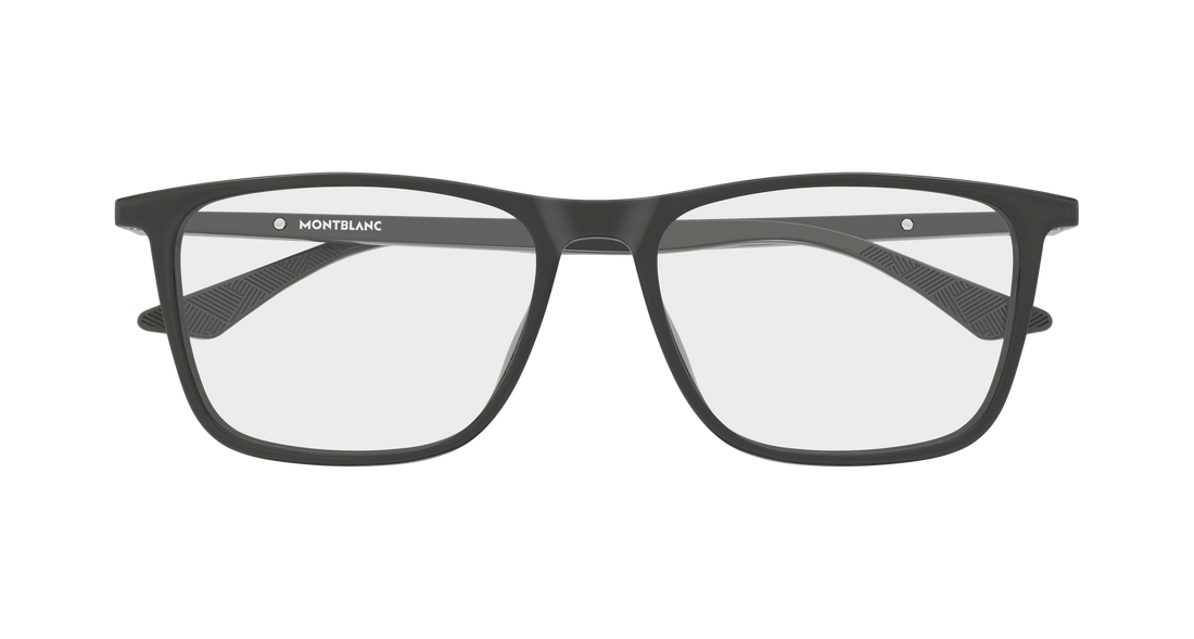 Brillen montblanc mb0509o 008 gris rectangular / squared masculino maat 57mm - Detailaanzicht
