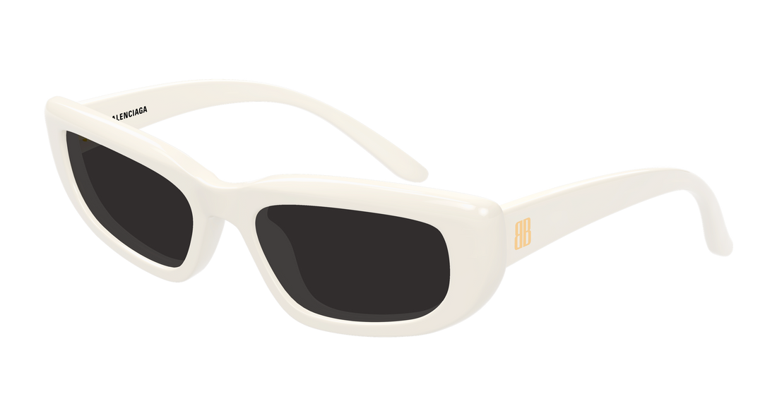 Solbriller balenciaga bb0516s 003 beige geometrical/directional femenino størrelse 55mm - Hovedvisning